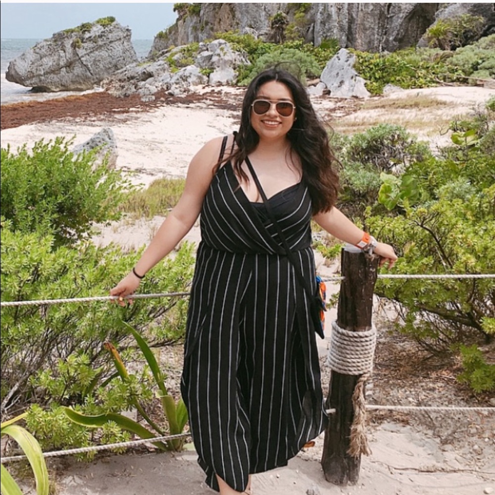 Striped jumpsuit
